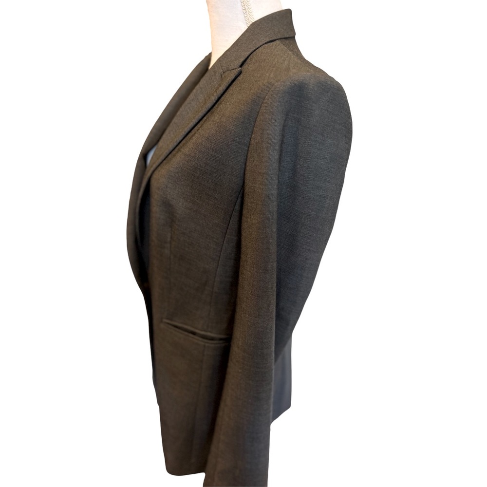 Ann Taylor Structured Blazer Medium Gray Size 10 … - image 3